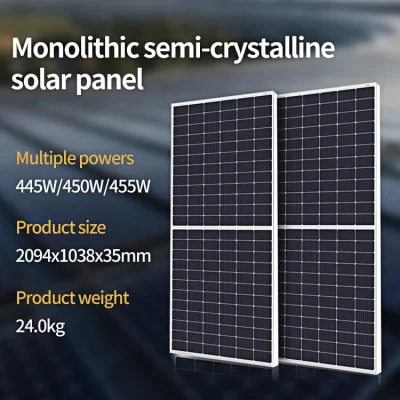Hocheffizientes Solarmodul aus polykristallinem Silizium, 330 W, 340 W, 350 W, 410 W, 460 W, vollständig schwarze Solarstrommodule für die Stromversorgung zu Hause