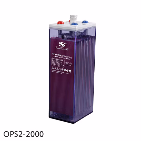 Greensun 5000 Zyklen Zeiten 2V 3000ah Opzs Batterie